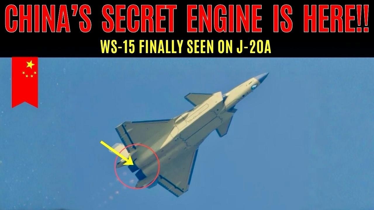 Chiński J-20A właśnie zmienił wszystko dzięki nowemu silnikowi WS-15!