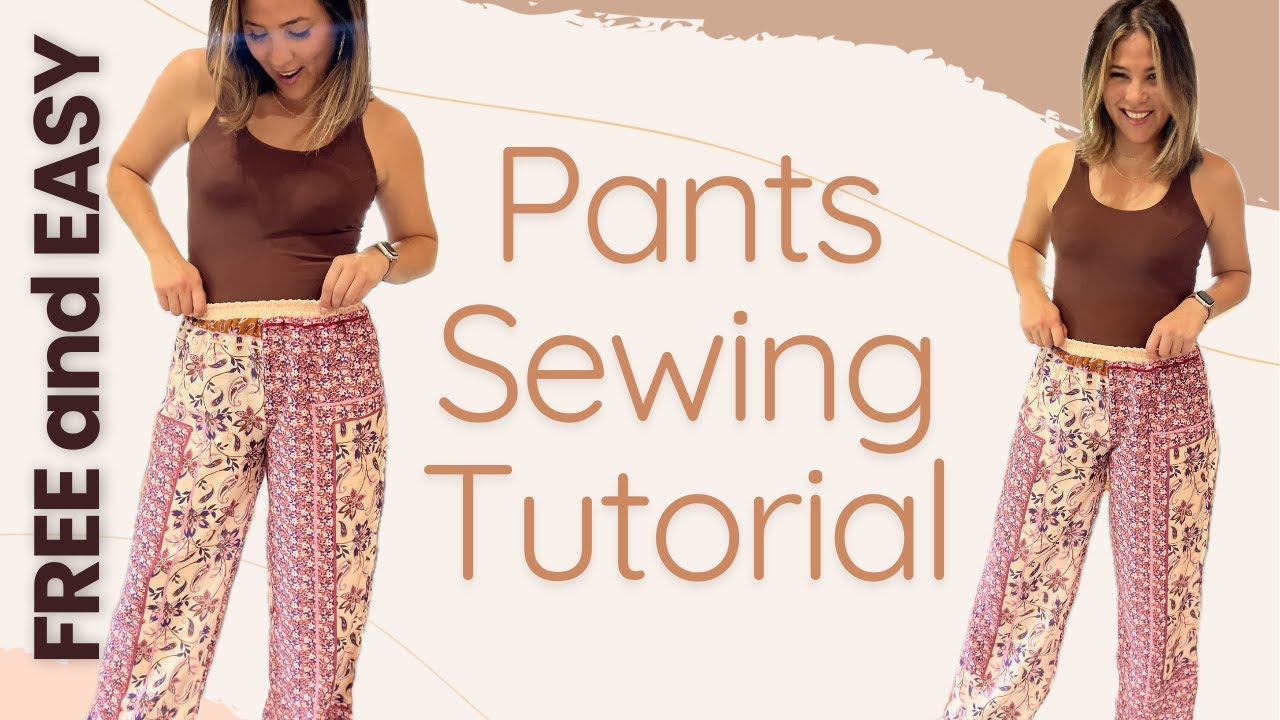 Sew A SUPER EASY and FREE Pair Of Pants With Me- Using The Hattie Pants By Tiana's Closet!