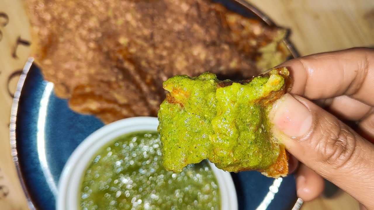 Masoor daal ka dosa with coriander chutney ! #food #cooking 