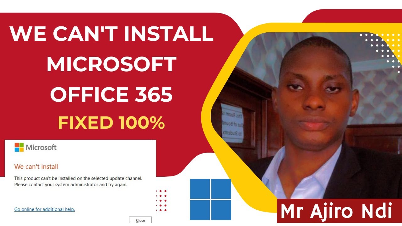 Fix &ldquo;We Can&rsquo;t Install Microsoft Office 365&rdquo; Error | 100% Working Solution (2025)