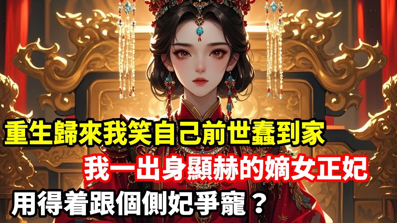 重生歸來我笑自己前世蠢到家，我一出身顯赫的嫡女正妃，用得着跟個側妃爭寵？