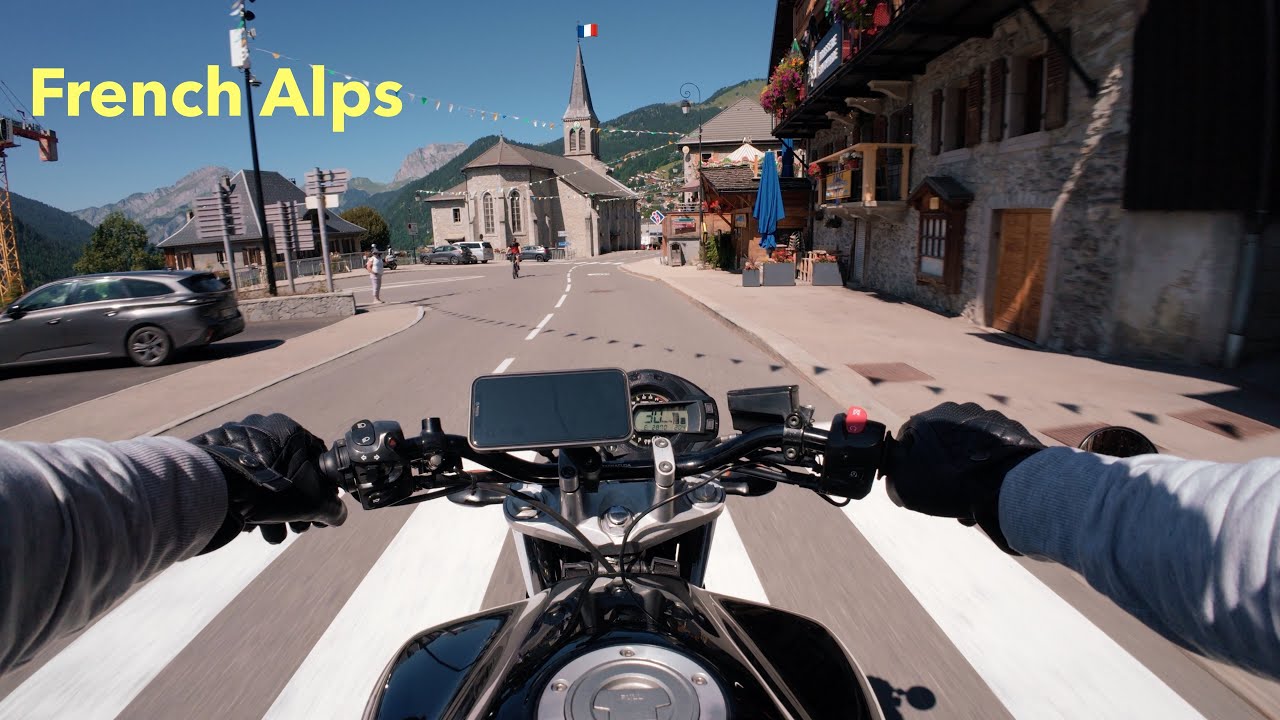 POV Exploring the Scenic Roads of the French Alps | Yamaha FZ6 | Raw Onboard