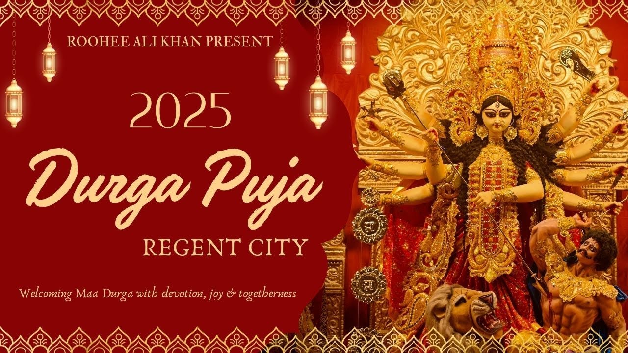 🌺 Moments of faith, joy, and celebration Durga Puja at Regent City..