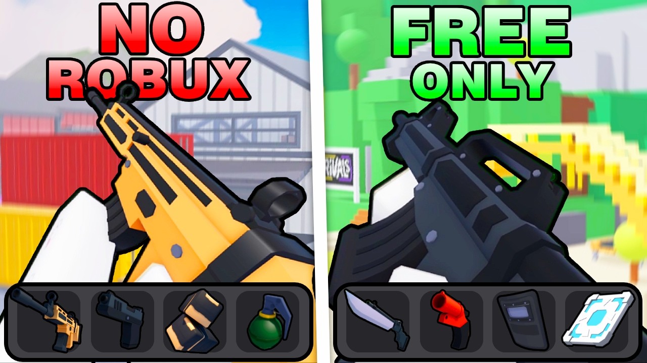 Winning with EVERY FREE WEAPON in Rivals!