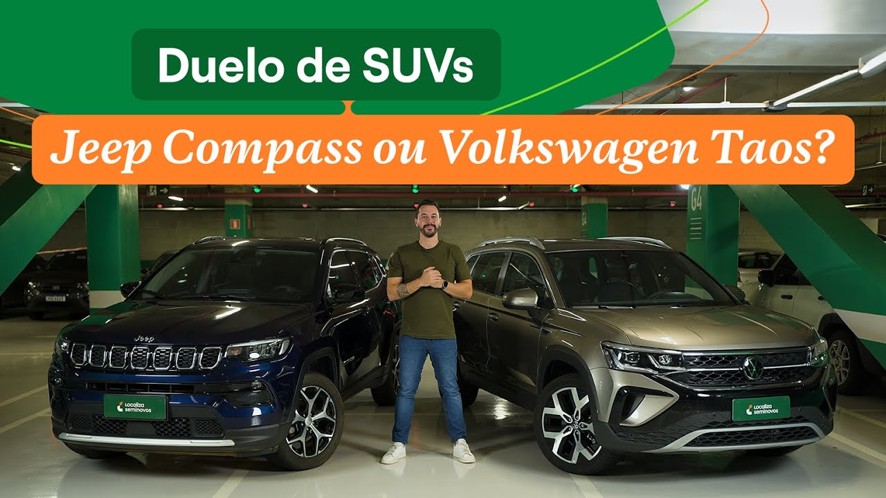 Comparativo de SUVS MÉDIOS: JEEP COMPASS x VOLKSWAGEN TAOS