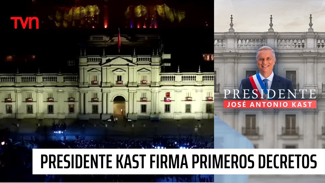 Presidente Kast firma primeros decretos | 24 Horas TVN Chile