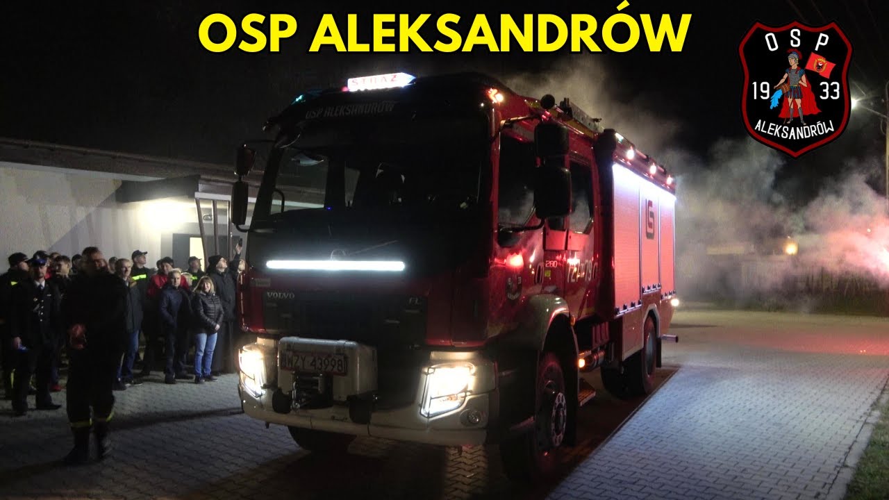 Powitanie NOWEGO wozu 727[M]79 GBA Volvo FL280/Bocar dla jednostki OSP Aleksandrów!