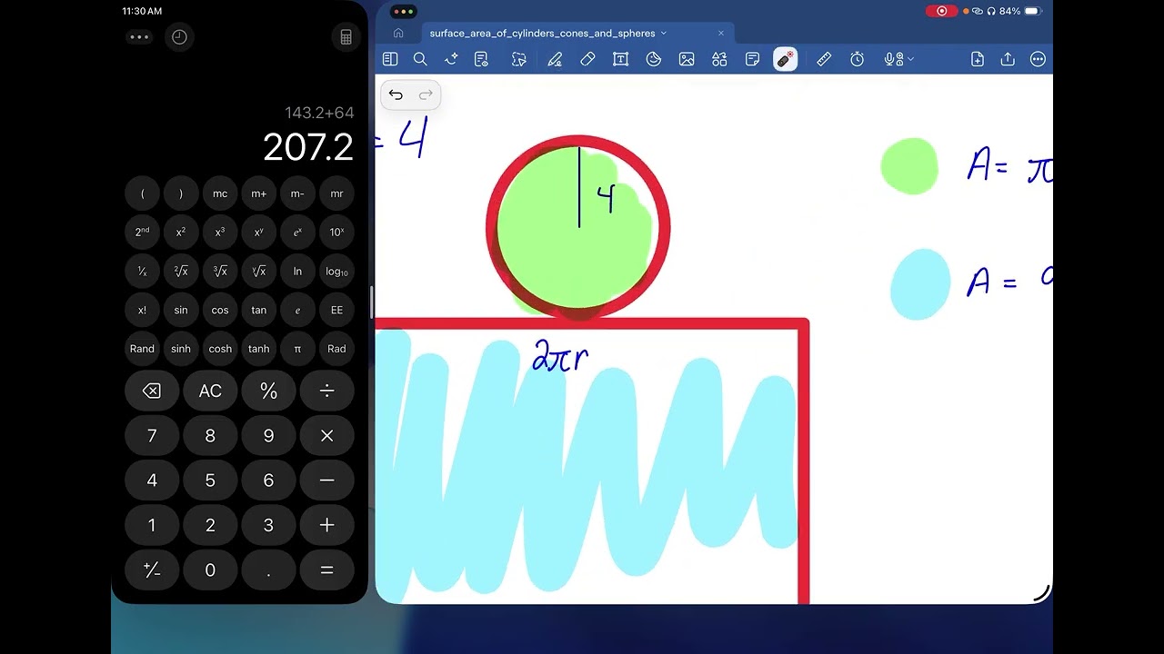 Surface Area of Spheres, Cylinders, and Cones