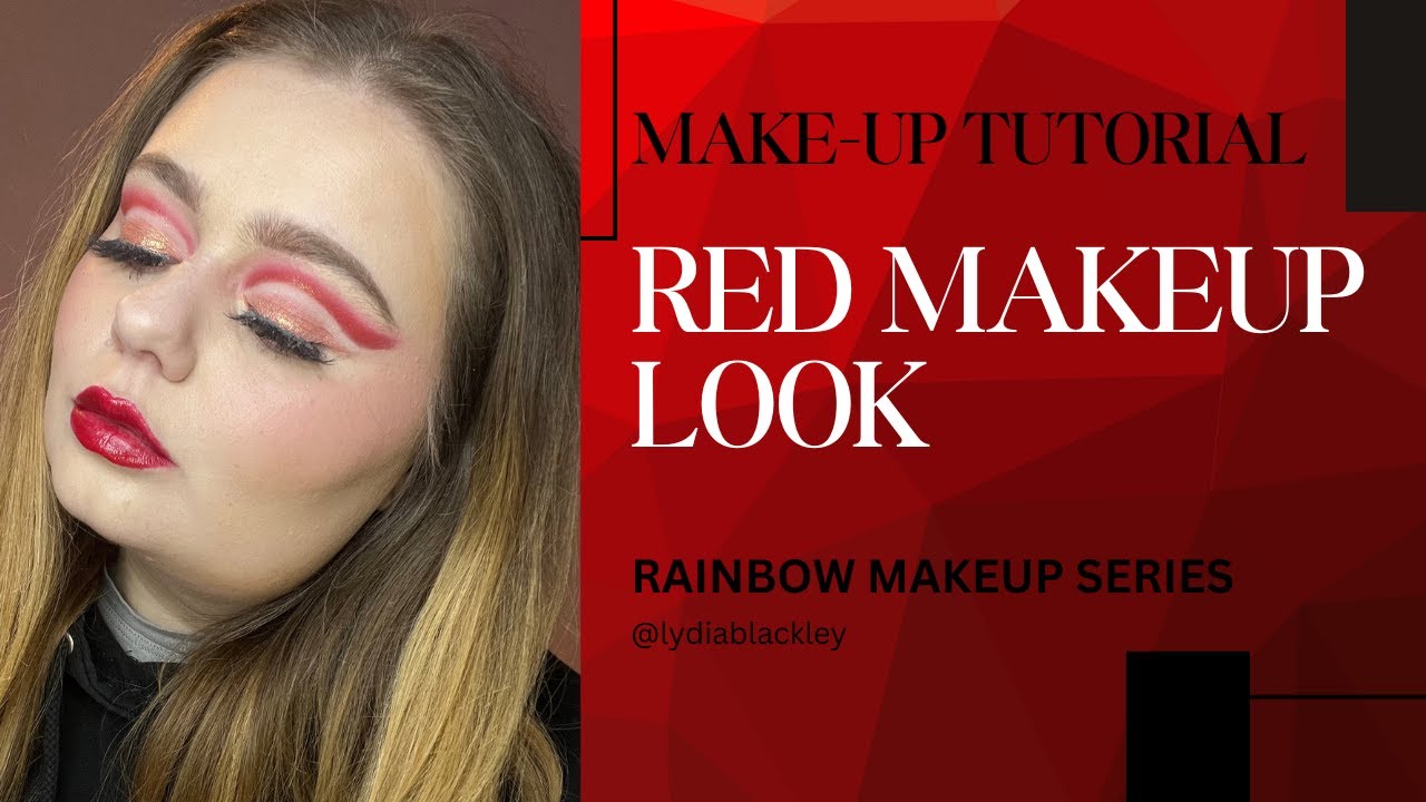 RED MAKEUP LOOK | MAKEUP TUTORIAL | RAINBOW MAKEUP SERIES