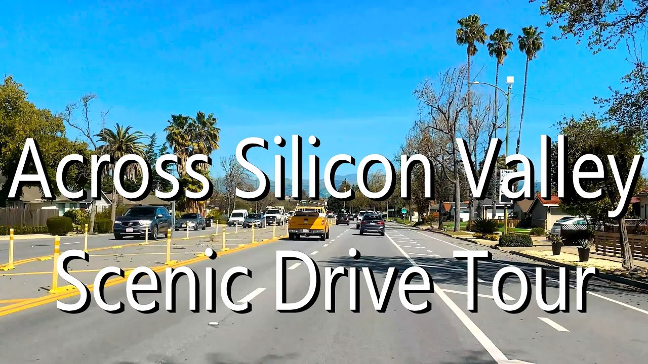 [4K] Silicon Valley Drive Tour 🚗 San Jose & Campbell | Scenic City & Expressway Routes