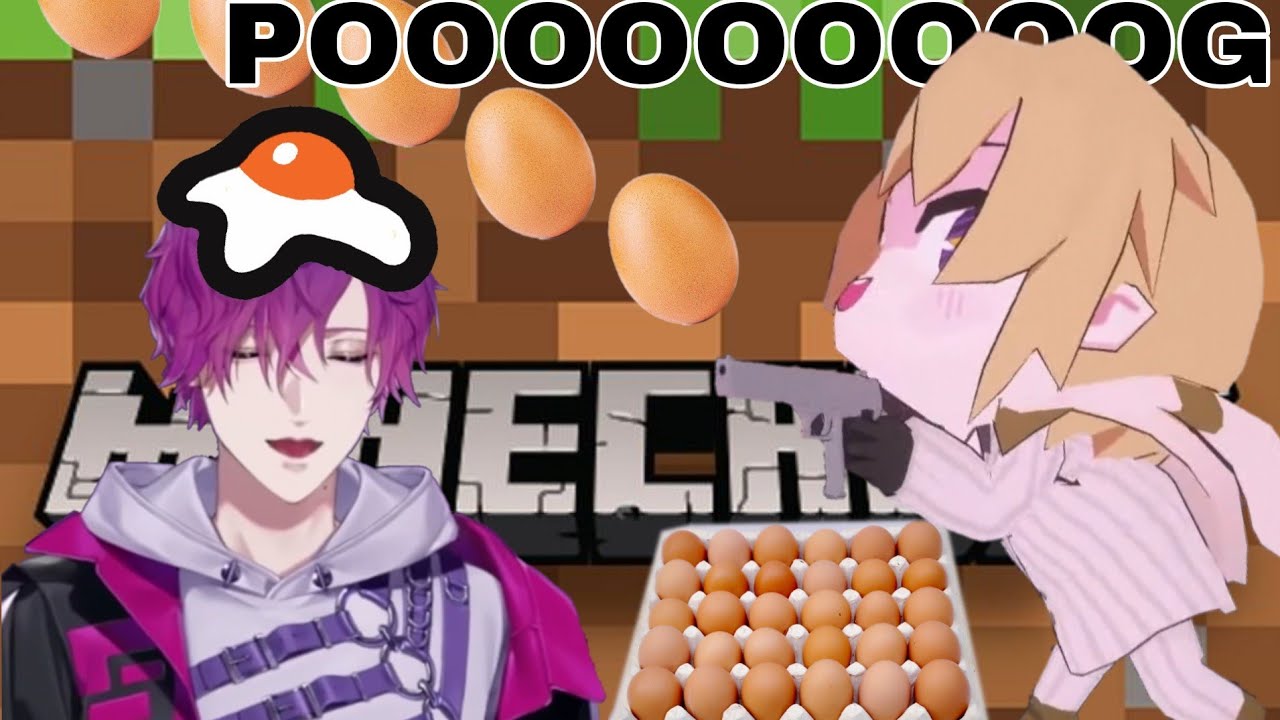 【熟 Uki Violeta 被Luca連番砸雞蛋🥚🥚🥚🥚🥚in Minecraft】