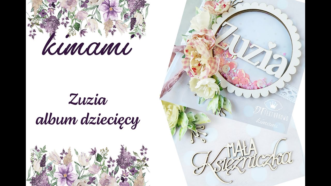 Zuzia - album dziecięcy dla dziewczynki - Mintay Papers | Tekturkowo || kimami