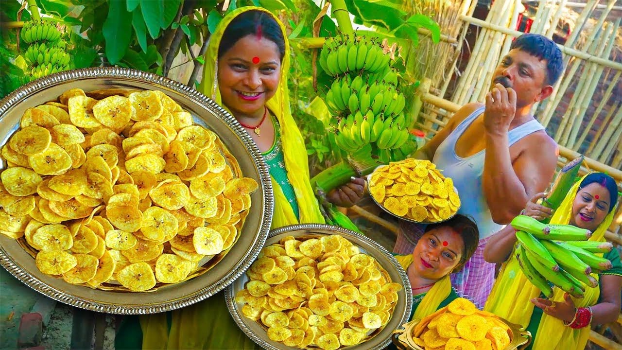 BANANA CHIPS | How To Make Banana Chips | Home Made Banana Chips Recipe | Indian Street Food