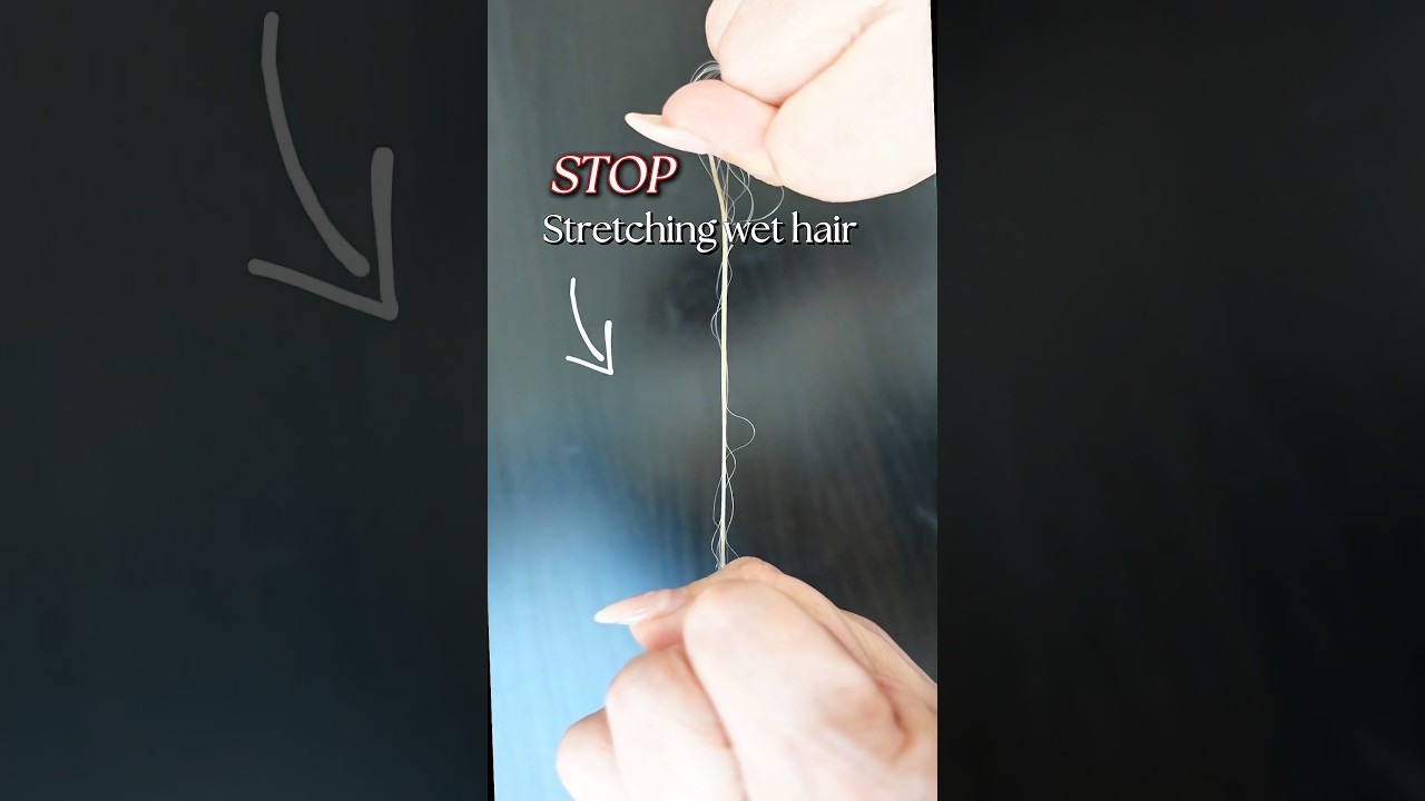 Why you should NEVER stretch your hair when it is wet!!! ❌