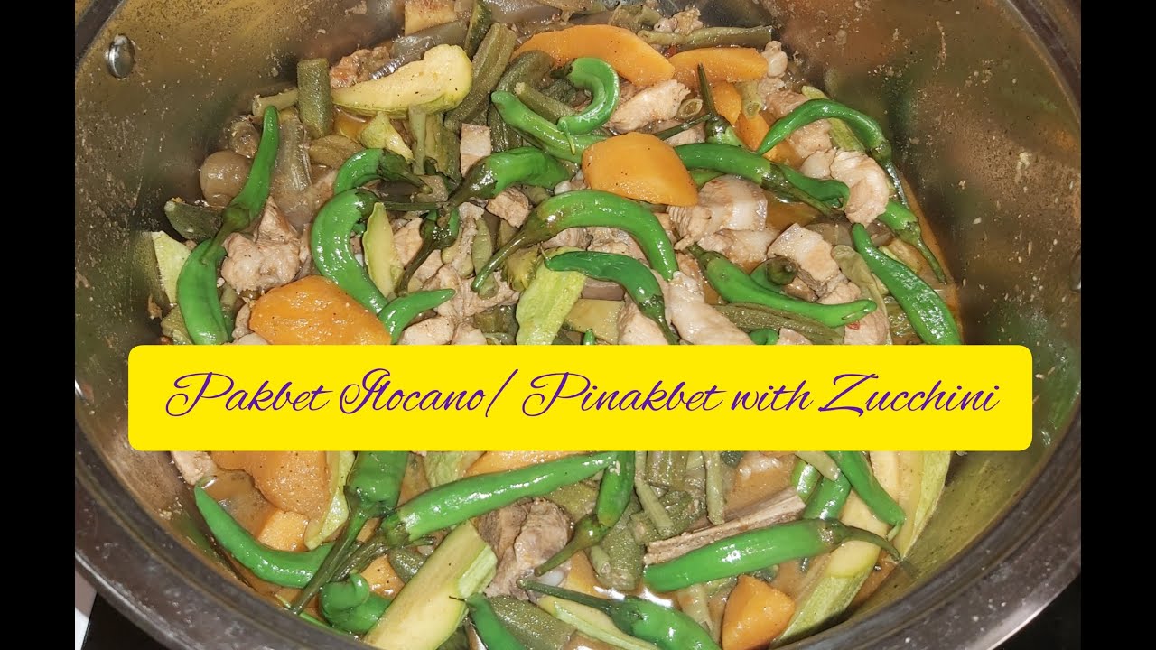 Pakbet Ilocano/Pinakbet with Zucchini...ate thess bisaya