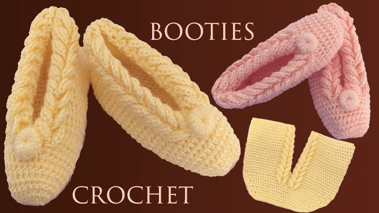 Zapatos a Crochet tamaño adulto tejidos con ganchillo paso a paso en Punto Trenzas