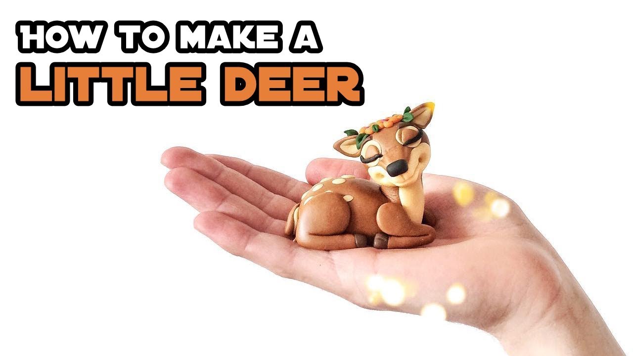 How to make a LITTLE DEER from fondant