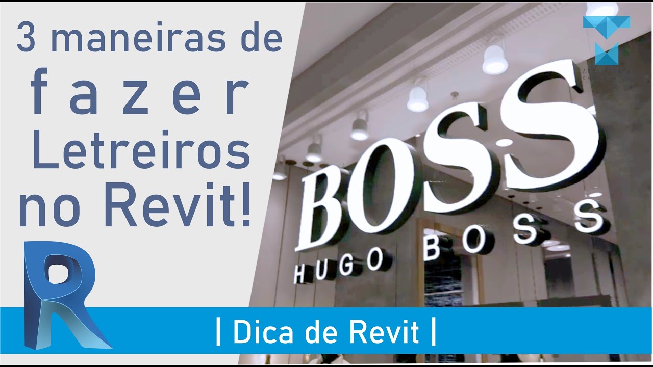 3 MANEIRAS DE FAZER LETREIROS NO REVIT!