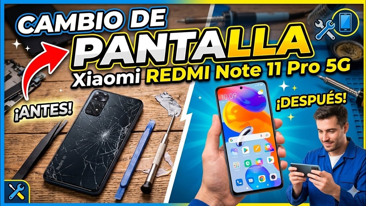 Cambio de Pantalla Xiaomi REDMI note 11 pro 5g 