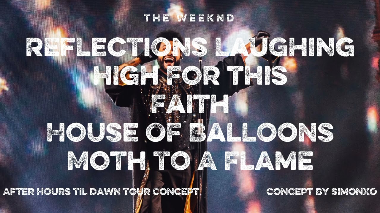 The Weeknd - Reflections Laughing/High For This/Faith/House Of Balloons/MTAF [AHTDT Concept]