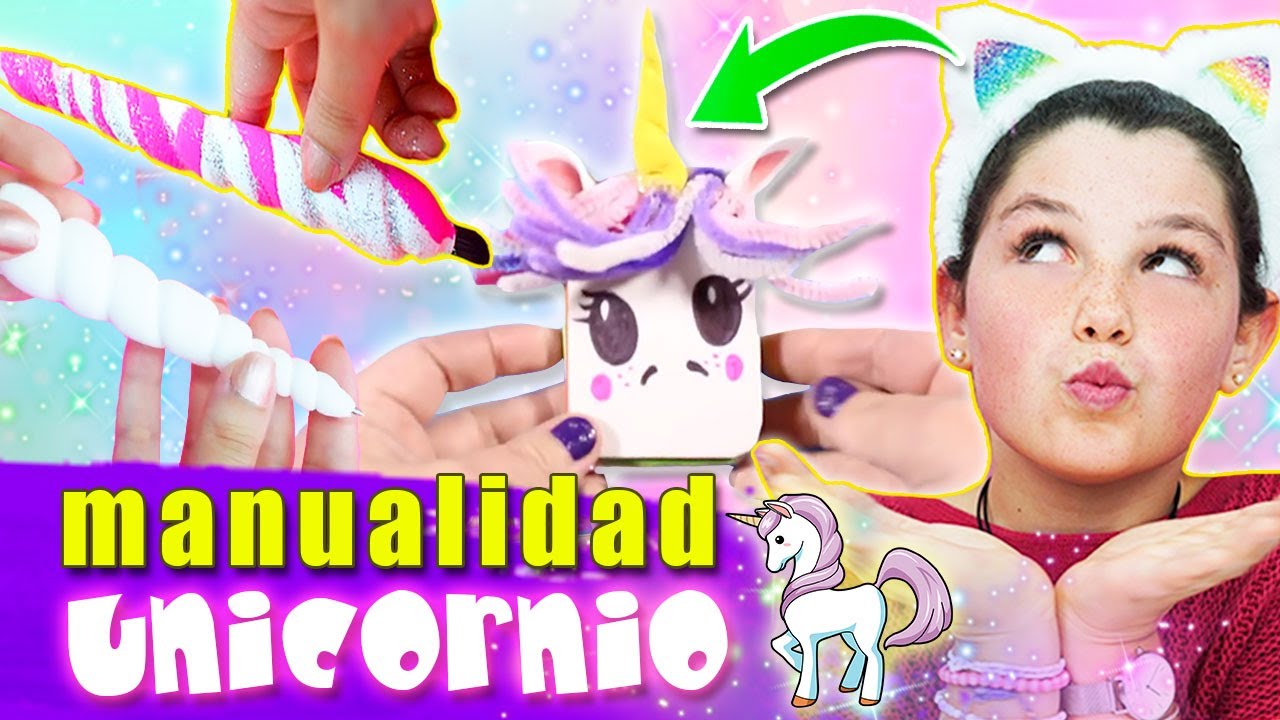 MANUALIDADES de UNICORNIO 🦄 PARA HACER en CASA PARA NIÑOS 💖 DIY de UNICORNIO