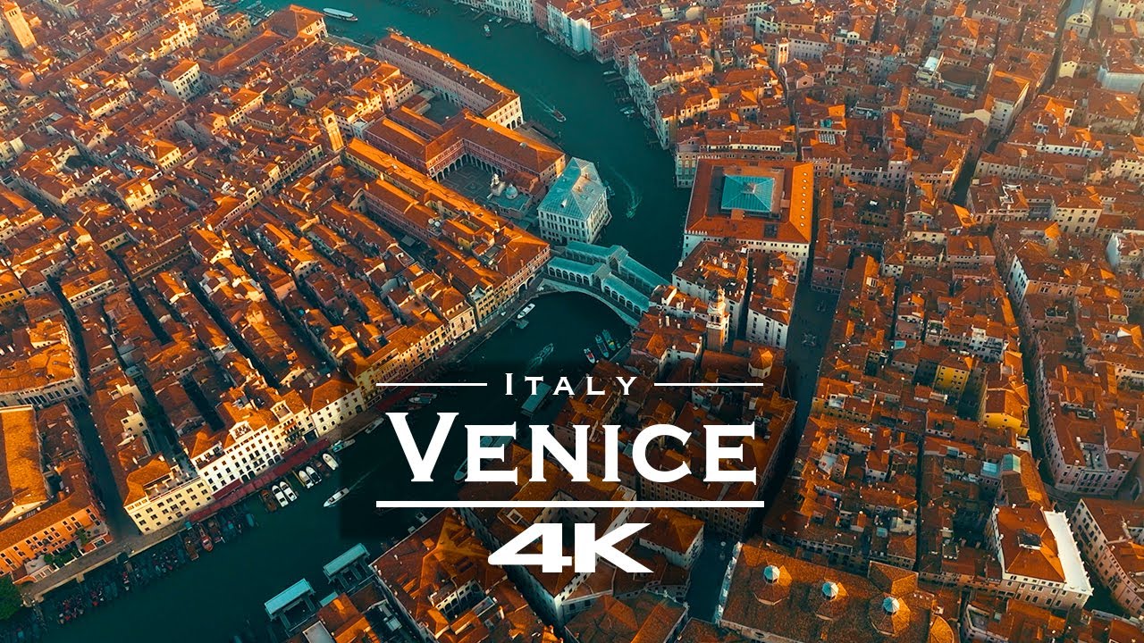 Venice , Italy 🇮🇹- by drone [4K]