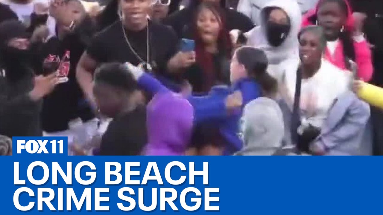 Long Beach sees increase in crime with weekend brawl, shootings