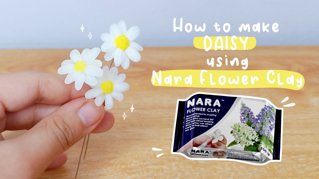 How to make DAISY Flower | Nara Flower Clay