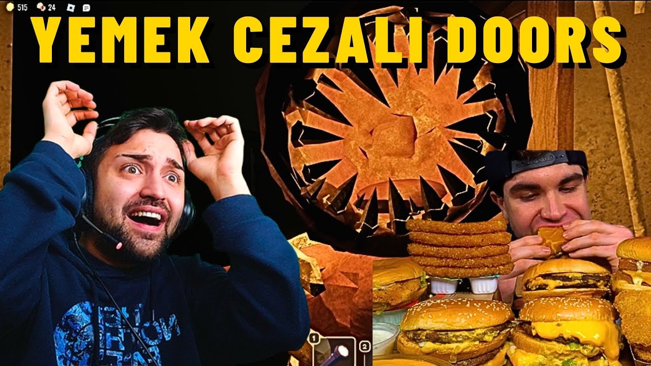 YEMEK VİDEOLARI İZLEME CEZALI ROBLOX DOORS OYNAMAK