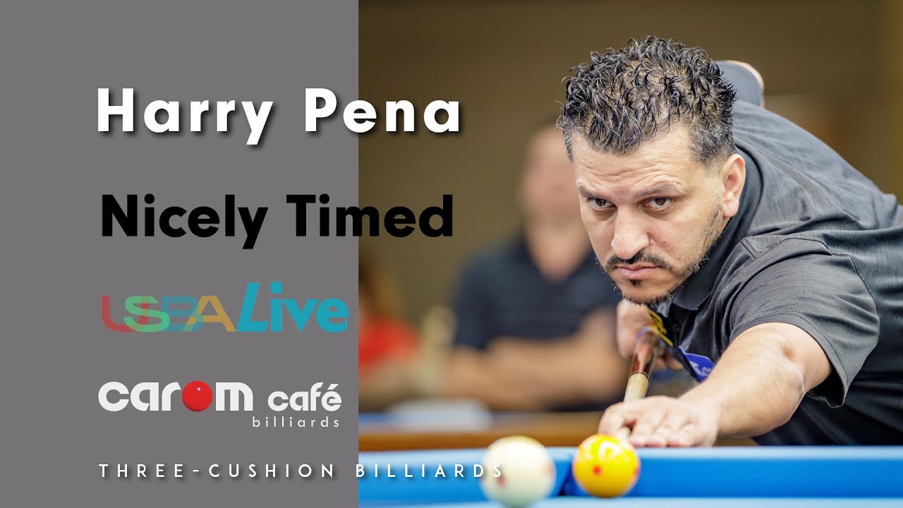 Harry Pena | Nicely Timed | Three-Cushion at Carom Cafe Billiards
