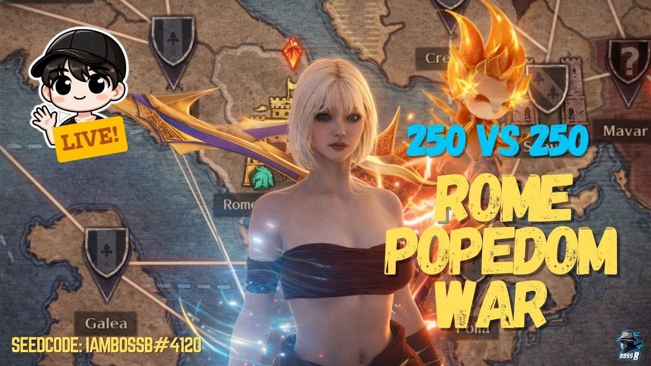 🔴LIVE - 250VS250 POPEDOM WAR | SEA113 KNIGHT #nightcrows