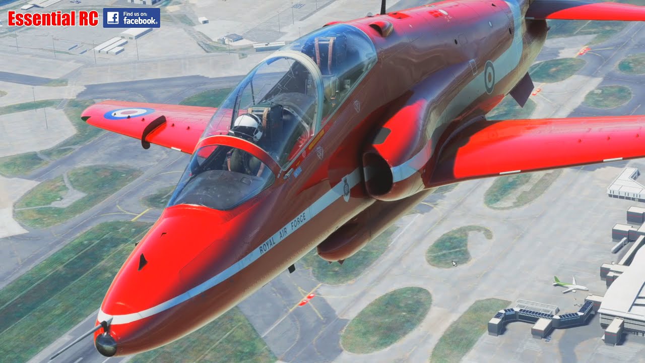 JOIN THE RAF RED ARROWS DISPLAY TEAM ! NEW BAe Hawk T1 Advanced Trainer | JustFlight.com