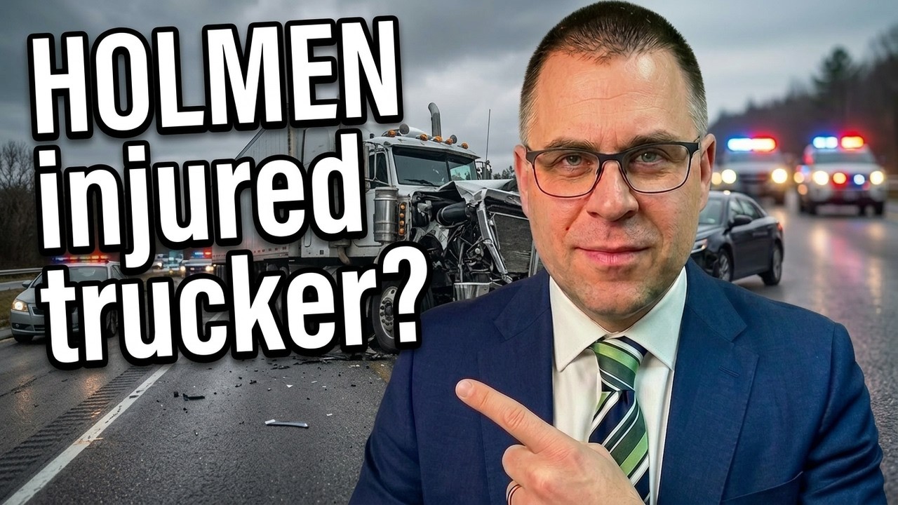 Injured in a Holmen Trucking Accident? Here's what you need to know.