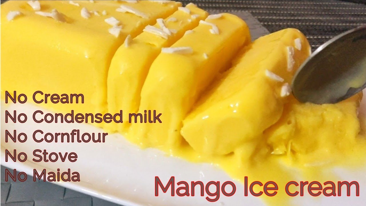 Just Mix And Freeze It / Mango Ice Cream Without Cream / Mango Ice Cream Recipe / Rahilas Cookhouse