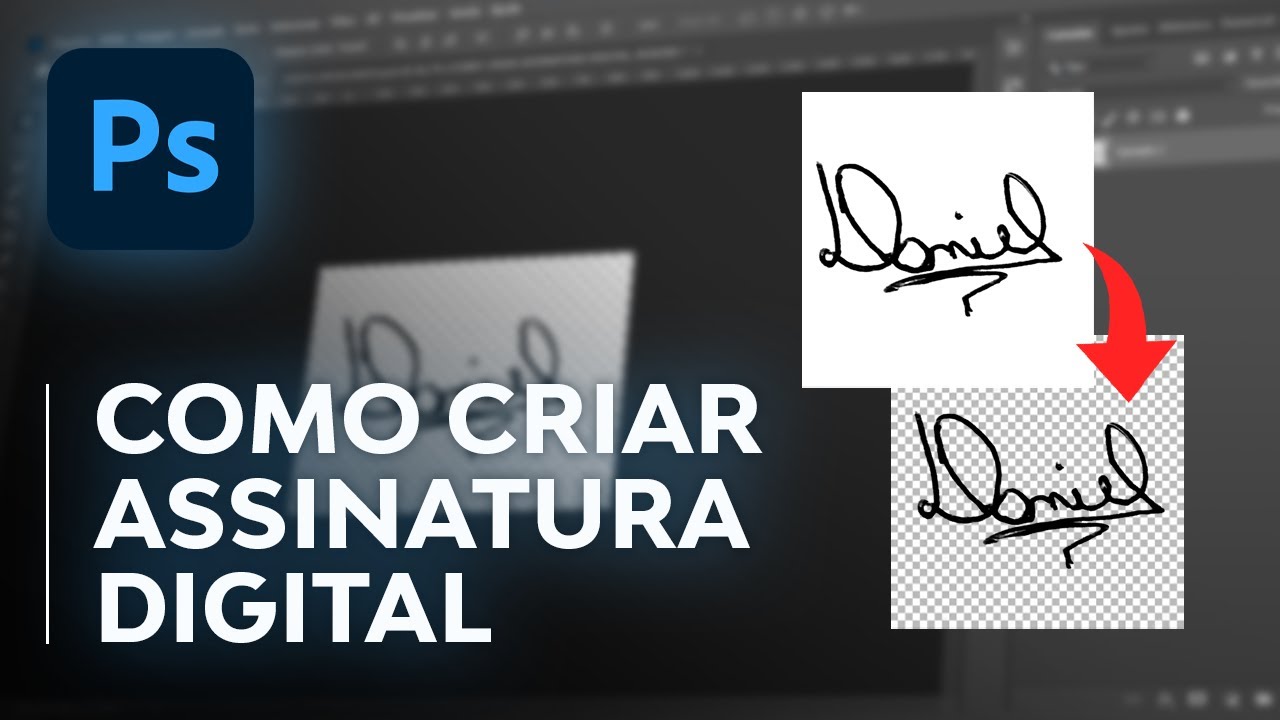 Como Criar ASSINATURA DIGITAL no Photoshop (Fácil e Rápido!)