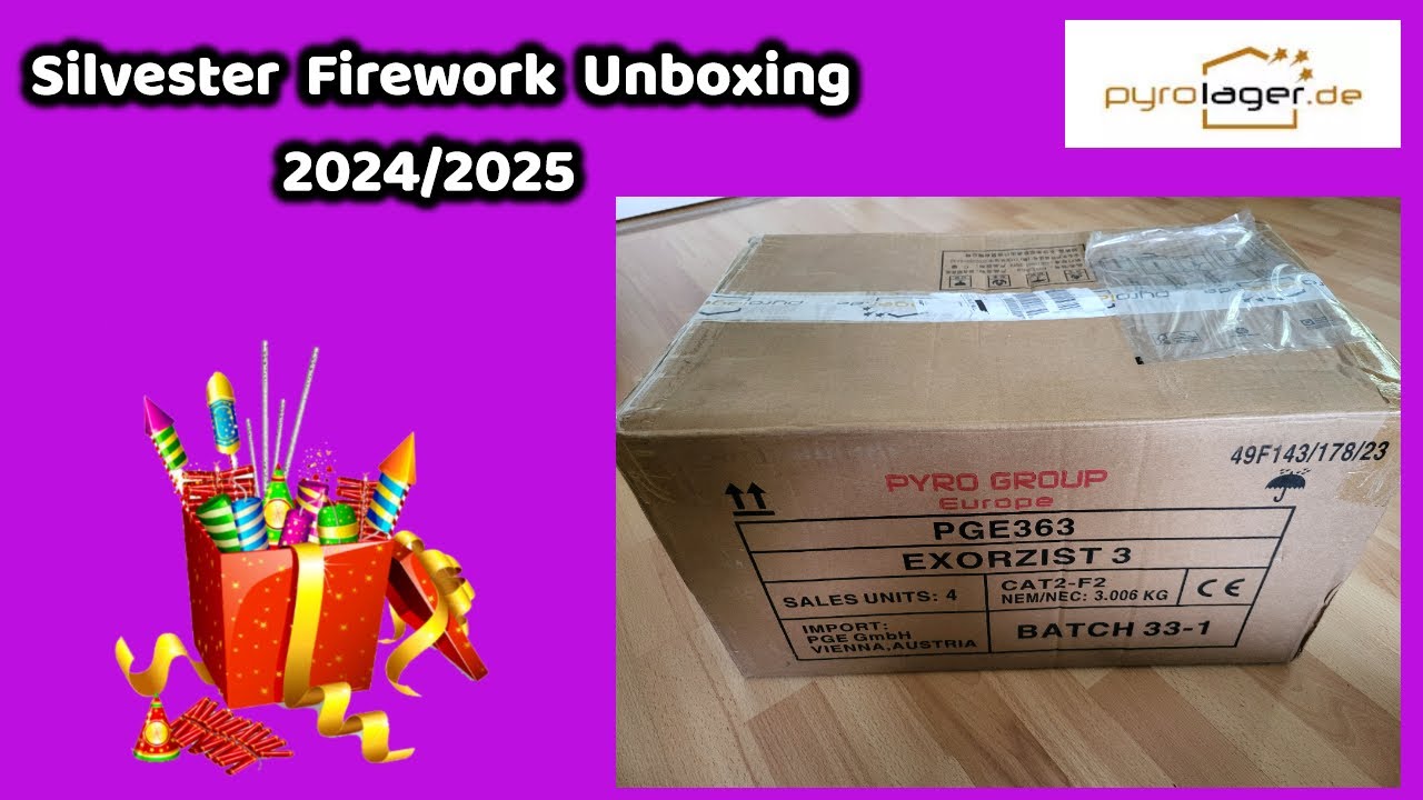 Pyrolager 130€ Silvester Firework Unboxing | 2024/2025