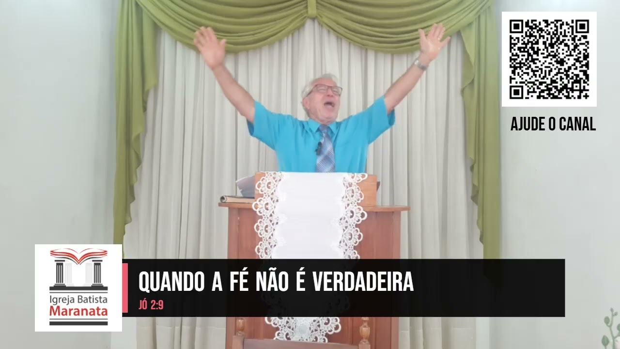 Pregação Quando a fé não é verdadeira - Jó 2:9 |  Pr. David Sena