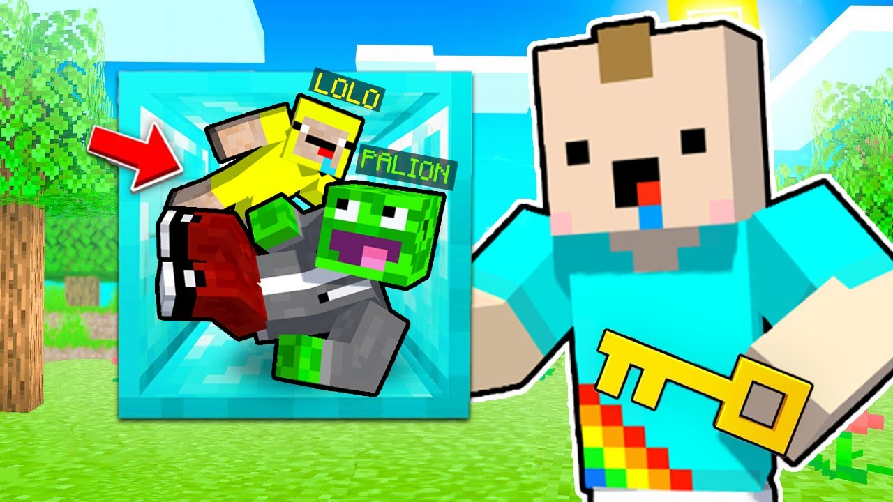 ZAMKNĄŁEM PALIONA i LOLO w DIAXOWYM BLOKU w Minecraft!