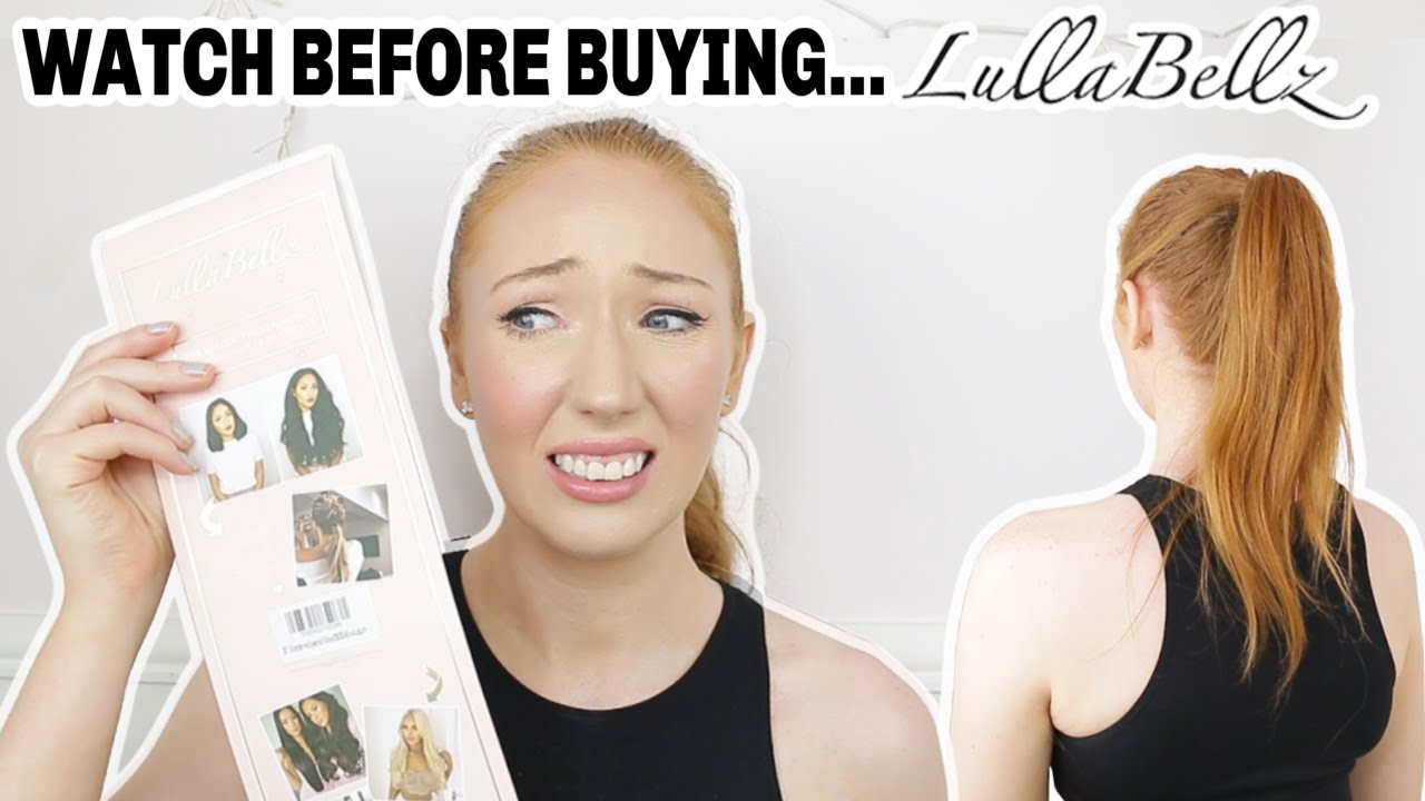 TRYING LULLABELLZ 24 INCH PONYTAIL | Is It Worth It??!