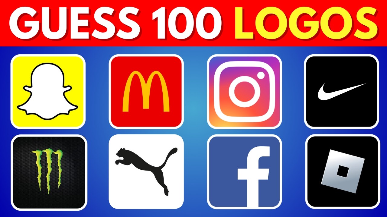 Can You Guess 100 Logos? 🤯 Only 1% Can Get 100/100! 🏆