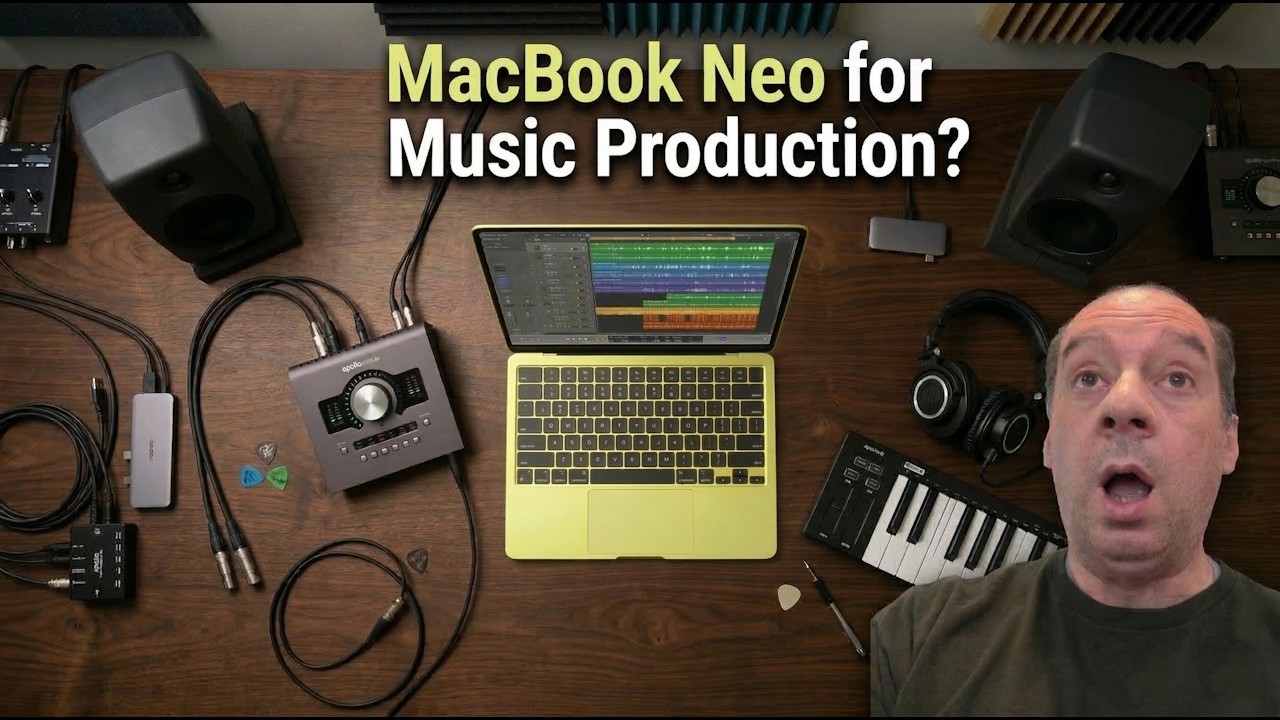 MacBook Neo for Music Production using Logic Pro and Reaper