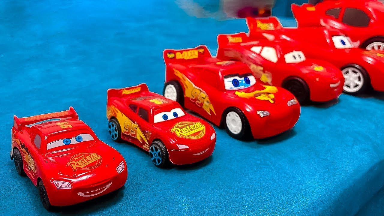 Looking for Disney Pixar Cars: Lightning McQueen, Mater Hawk, Miss Fritter, Frank, Sally, Fillmore