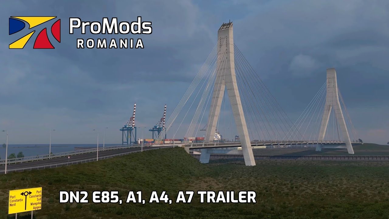 ProMods Romania: DN2 Buzău-Bacău, A1+A4 Expansion, A7