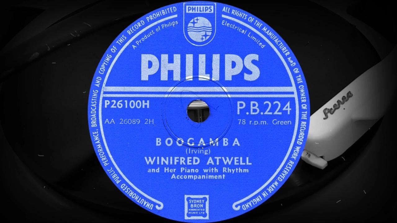 BOOGAMBA - WINIFRED ATWELL and Her Piano with Rhythm Accompaniment (1954)