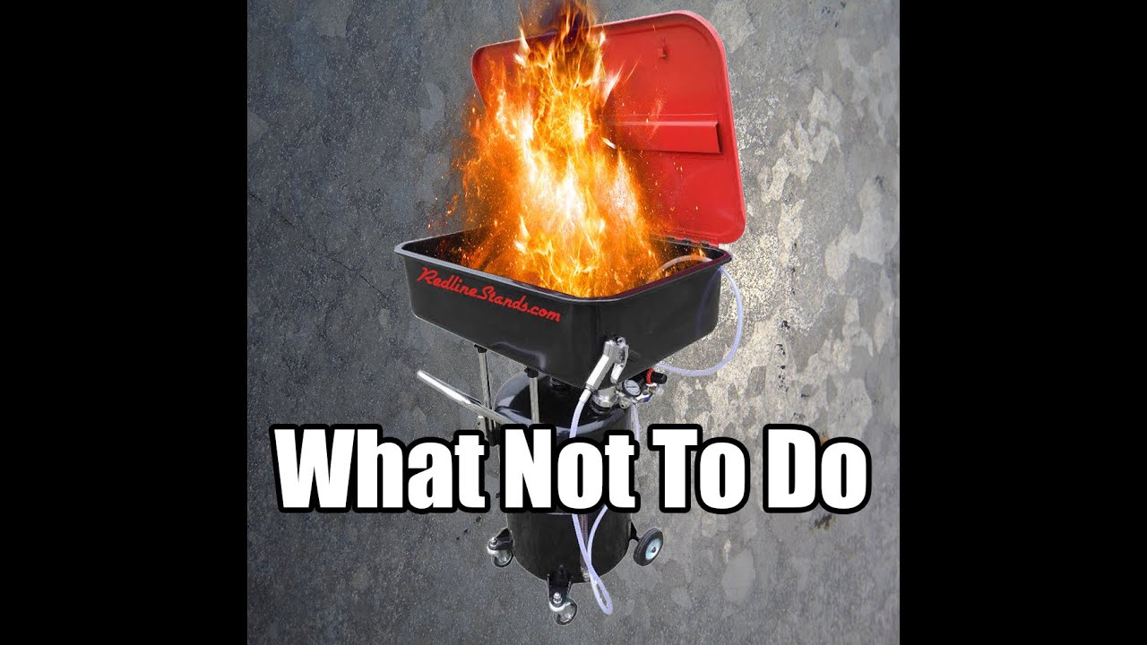 Solvent VS Gasoline in Parts Washer - Why It Matters