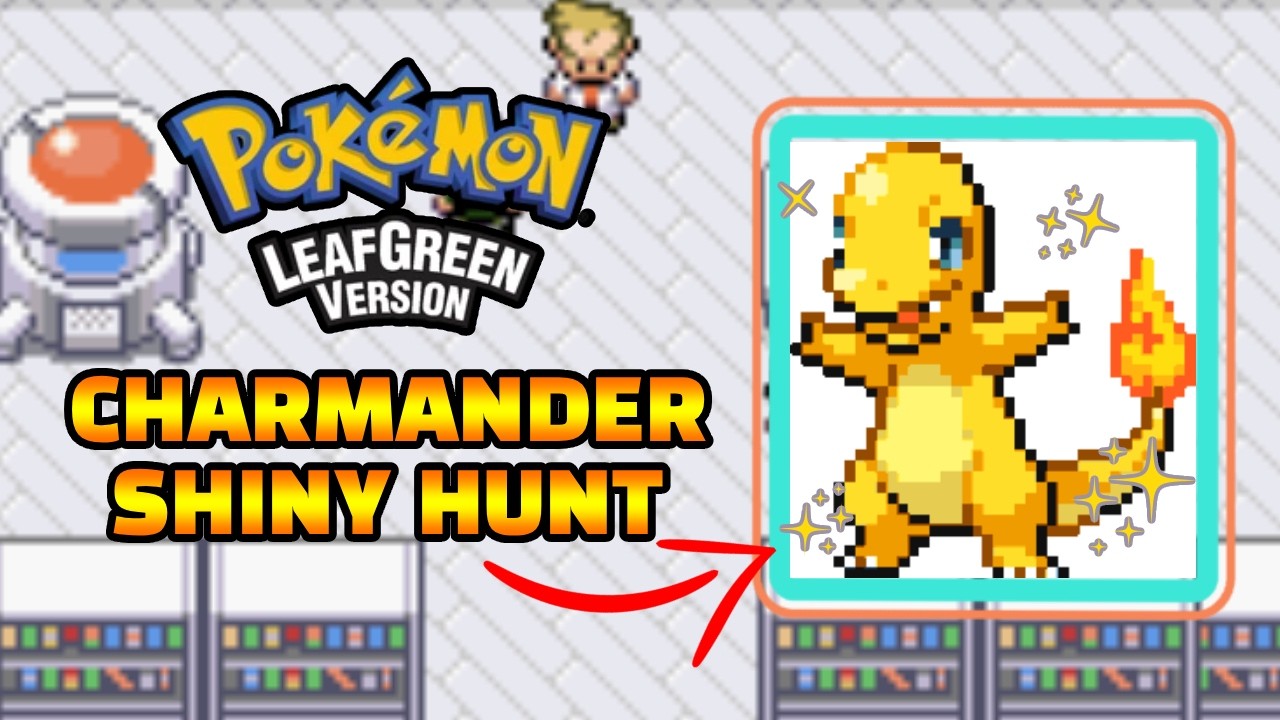 Charmander Shiny Hunt Pokémon Leaf Green.