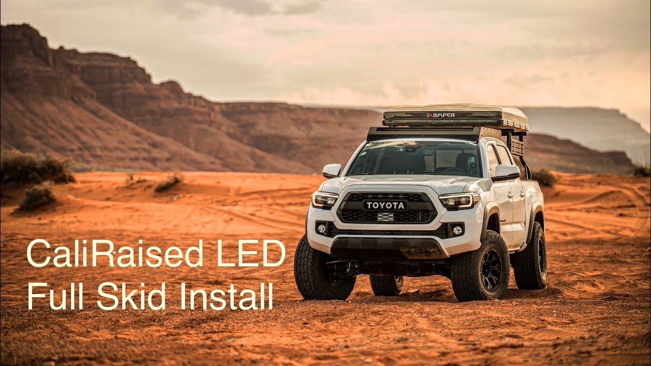 CaliRaised LED Full Aluminum Skid Package Install on 3rd Gen Toyota Tacoma