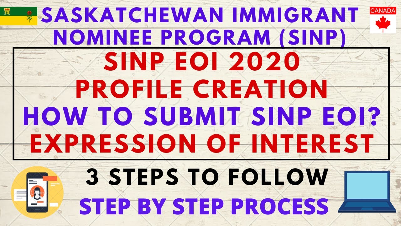 SINP EOI Profile Creation | How To Submit SINP EOI? | STEP BY STEP PROCESS| Expression of Interest