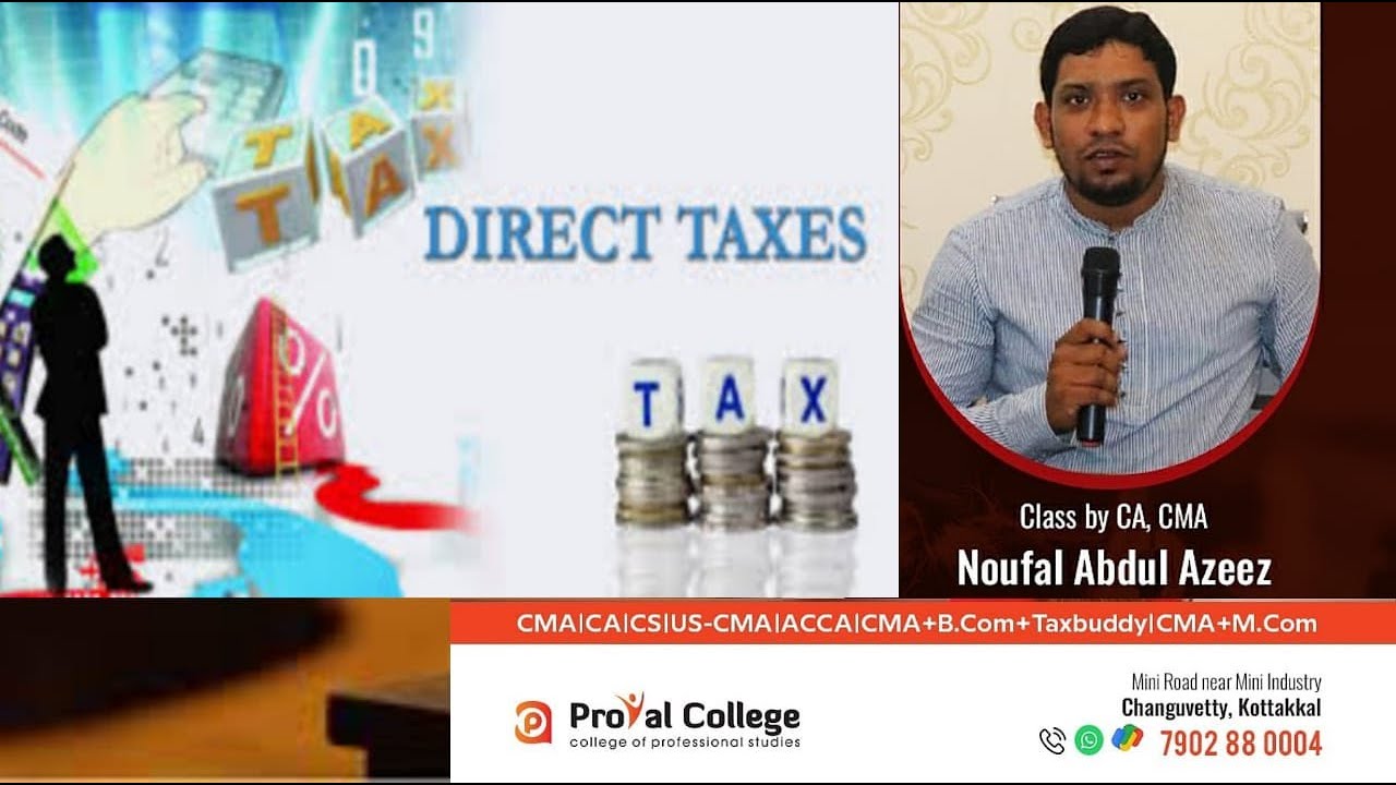Advance Tax CMA Inter/Final class1 Malayalam Class by CA,CMA  Noufal Abdul Azeez