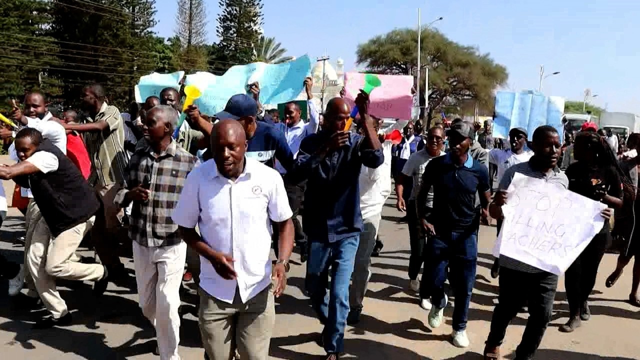 PROTEST IN ISIOLO AFTER DEPUTY PRINCIPAL WAS KILLED IN ON HIS WAY FROM SCHOOL 